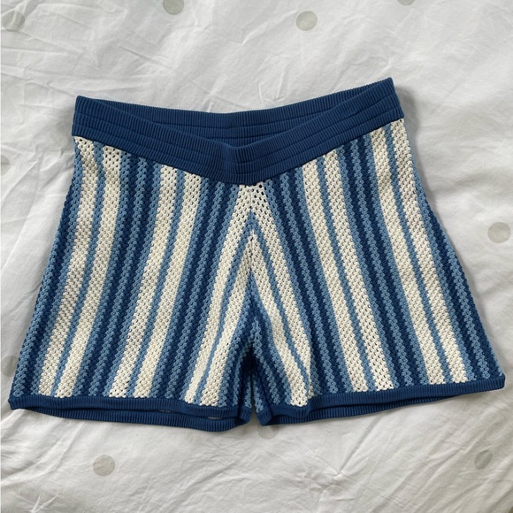 SOLID & STRIPED the Charlie Crochet Shorts Size Small - Picture 2 of 4